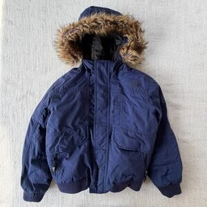 The North Face Navy Blue Boy's Gotham Down Jacket VGUC xs/6